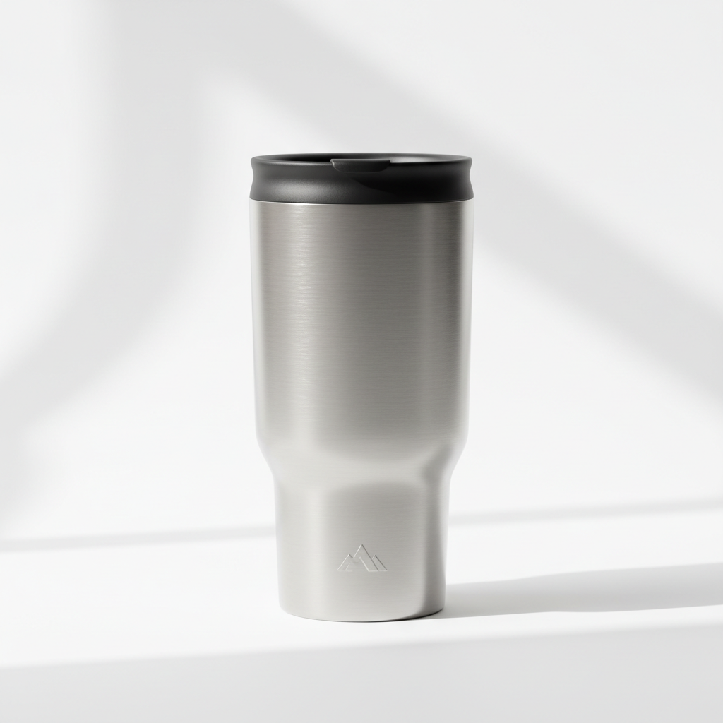 Stainless Steel Travel Mug - Professional Product Photo